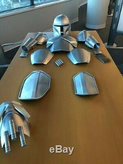 Mandalorian Star Wars 3d Printed Armor Full Set Painted Silver Custom