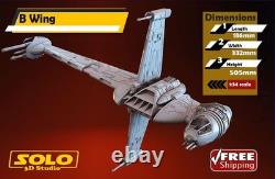 1/34 scale Star Wars B Wing large scale custom made to order model