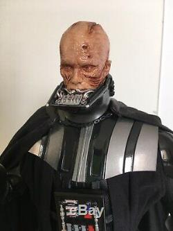 1/6 Custom Star Wars Sideshow Darth Vader Anakin Figure With Helmet Stand. ROTS