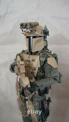 1/6 Star Wars Custom Boba Fett Mandalorian Like Green Wolf GalacTAC. No Hot Toys