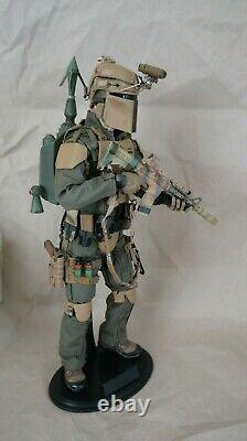 1/6 Star Wars Custom Boba Fett Mandalorian Like Green Wolf GalacTAC. No Hot Toys