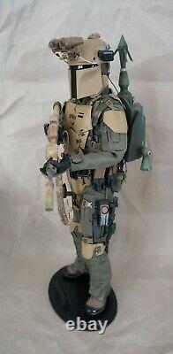 1/6 Star Wars Custom Boba Fett Mandalorian Like Green Wolf GalacTAC. No Hot Toys