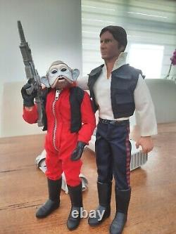 1/6 scale Star Wars Rogue One Rebel Nien Nunb pilot custom 9 figure + speeder