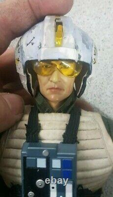 1/6 scale Star Wars Rogue One Rebel U-Wing pilot custom 12 figure with Helmet