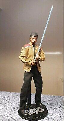 1/6 scale Star Wars The Force Awakens Finn Jakku custom 12 figure + Lightsabe