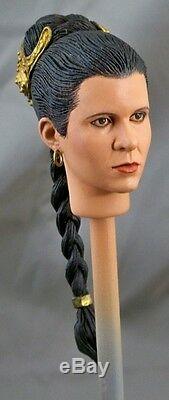 16 Custom Head of Carrie Fisher as Slave Leia from Star Wars Return of the Jedi