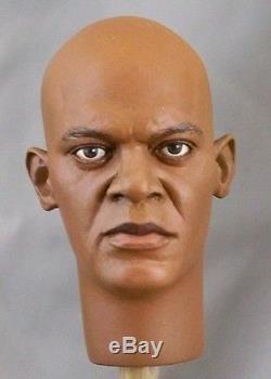 16 Custom Head of Samuel L. Jackson as Mace Windu from the Star Wars films