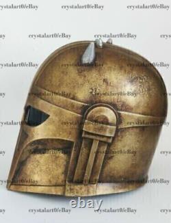 18GA Medieval Helmet Mandalorian Armorer Helmet Custom Star Wars Prop Replica