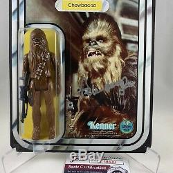 1977 STAR WARS CHEWBACCA Figure MOC Custom AUTOGRAPHED by PETER MAYHEW JSA Cert