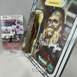 1977 STAR WARS CHEWBACCA Figure MOC Custom AUTOGRAPHED by PETER MAYHEW JSA Cert