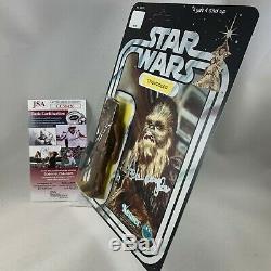 1977 STAR WARS CHEWBACCA Figure MOC Custom AUTOGRAPHED by PETER MAYHEW JSA Cert