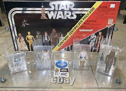 1977StarWarsEarlyBirdCUSTOMDisplayCompleteLOT1OFAKINDAFAFigures