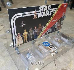 1977StarWarsEarlyBirdCUSTOMDisplayCompleteLOT1OFAKINDAFAFigures