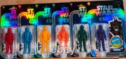 6 Star Wars Retro FULL CUSTOM Set Prototype Luke Skywalker Colour Coded
