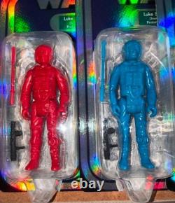 6 Star Wars Retro FULL CUSTOM Set Prototype Luke Skywalker Colour Coded