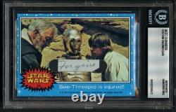 Alec Guinness HANDWRITING Ben Kenobi Star Wars Custom Cut Forgive BAS Slabbed