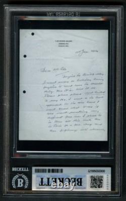 Alec Guinness HANDWRITING Ben Kenobi Star Wars Custom Cut Forgive BAS Slabbed