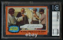Alec Guinness HANDWRITING Ben Kenobi Star Wars Custom Cut on holiday BAS Slab