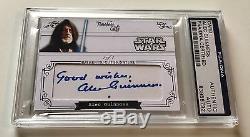 Alec Guinness Obi Wan Timeless Cuts STAR WARS Signed Custom CARD 1/1 PSA/DNA