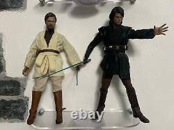 Anakin Skywalker + Obi Wan Kenobi 1/6 Star Wars Figure Custom Hot Toys Replica