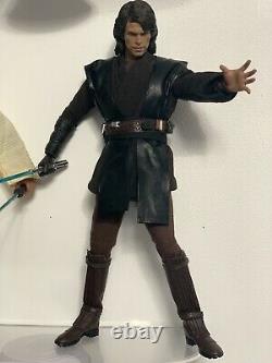 Anakin Skywalker + Obi Wan Kenobi 1/6 Star Wars Figure Custom Hot Toys Replica