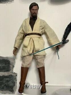 Anakin Skywalker + Obi Wan Kenobi 1/6 Star Wars Figure Custom Hot Toys Replica