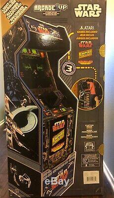 Arcade1Up Star Wars Home Arcade Cabinet with Custom Riser Brand New