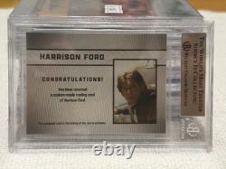 BGS Custom Star Wars Harrison Ford Cut Signature Auto Card BAS Authentic