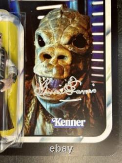 BRIAN HARRIS Signed Gauron Nas Tal Autograph Custom Star Wars Figure ROTJ