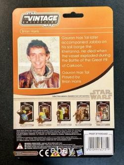 BRIAN HARRIS Signed Gauron Nas Tal Autograph Custom Star Wars Figure ROTJ