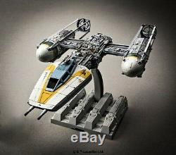 Bandai Star Wars Y-Wing 1/72 Scale Model Custom Painted Pro Built with Lights