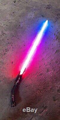 Bane MK2 Custom CFX Lightsaber Neopixel Sith Star Wars Jedi VV Saberforge
