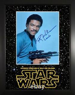 Billy Dee Williams Lando Star Wars Actor Custom Framed Signed Photo Display ACOA