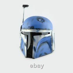 Blue Custom Boba Fett Helmet from Star Wars