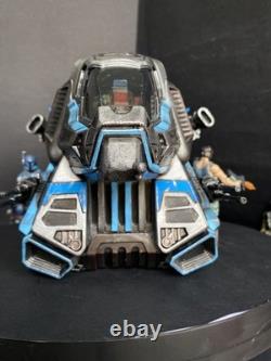 Blue Warden K-76 Dropship Custom Andor Star Wars 3.75 vintage Kenner 1-of-1