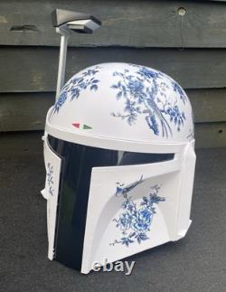 Boba Fett Helmet Customised China Man Cave Mandalorian Black Series