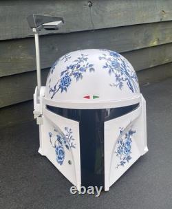 Boba Fett Helmet Customised China Man Cave Mandalorian Black Series