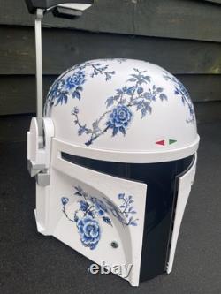 Boba Fett Helmet Customised China Man Cave Mandalorian Black Series