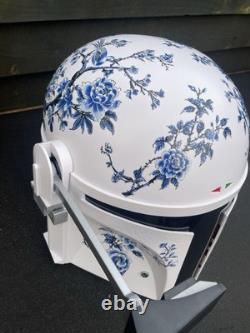 Boba Fett Helmet Customised China Man Cave Mandalorian Black Series