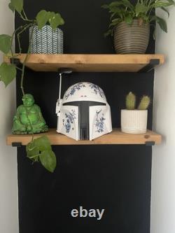 Boba Fett Helmet Customised China Man Cave Mandalorian Black Series