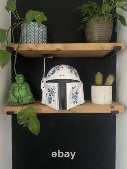 Boba Fett Helmet Customised China Man Cave Mandalorian Black Series