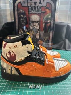 BullAirs Custom Shoes- Star Wars Themed Red 5 Size 9