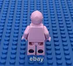 C3PO Custom Monochrome Pink Star Wars GENUINE LEGO Minifigure