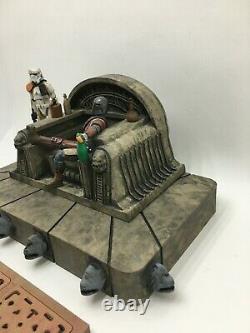 CUSTOM BOOK OF FETT THRONE ROOM DIORAMA JABBAS PALACE STAR WARS 118 figures