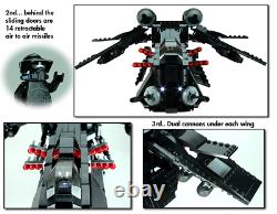 CUSTOM MOC Lego Star War Black OPs Gunship 7676 7163 75021 75046 75292 75309