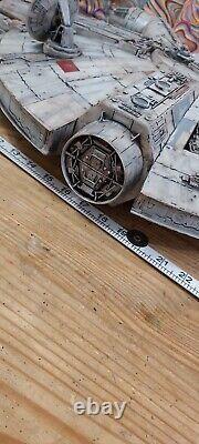 CUSTOM PAINTED LARGE Millennium Falcon battle damaged weathered