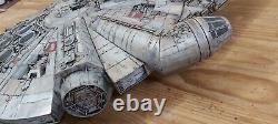 CUSTOM PAINTED LARGE Millennium Falcon battle damaged weathered