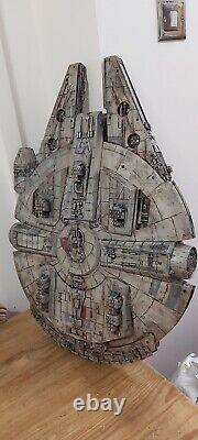 CUSTOM PAINTED LARGE Millennium Falcon battle damaged weathered