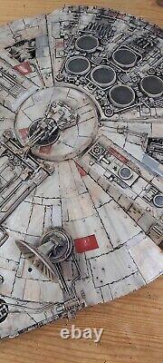 CUSTOM PAINTED LARGE Millennium Falcon battle damaged weathered