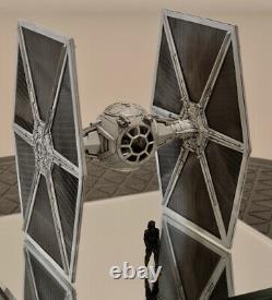 CUSTOM PRO PAINT TIE FIGHTER PROP REPLICA STAR WARS SHIP 172 SCALE efx